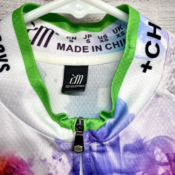 CHUANG DI Womens Cycling Jersey Front Pockets Non Slip Waist size XS - Picture 2 of 15